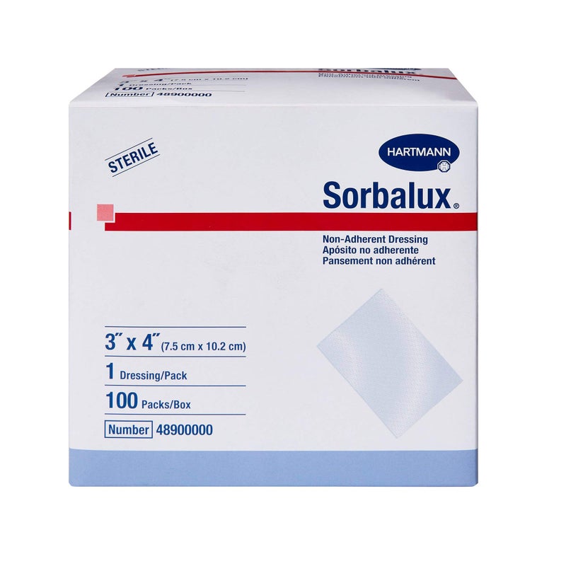 Hartmann Sorbalux Sterile Non-Adherent Dressing Rectangle 3 x 4 48900000 100 per Box - Image 2
